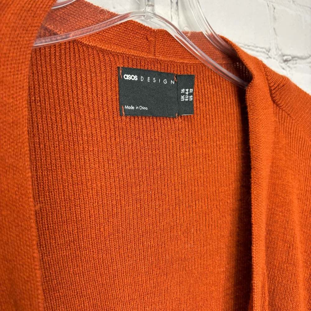 ASOS Rust Orange Cardigan - Picture 2 of 4